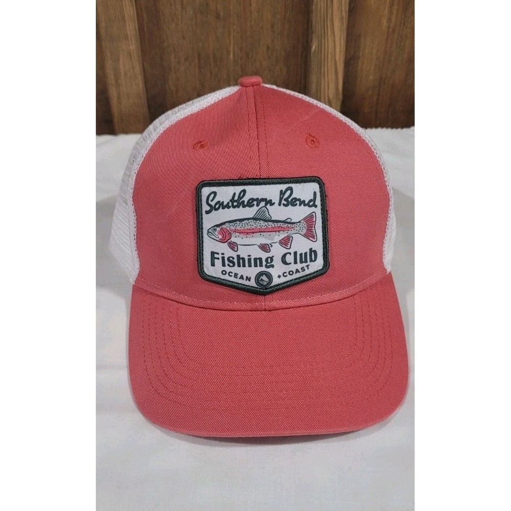 Southern Bend Fishing Club Coral/white Hat